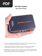 HD Video Capture: Quick Start Guide