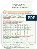 Prueba de Wilcoxon Ejercicios