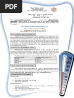 Report On Thermometers-Calamba