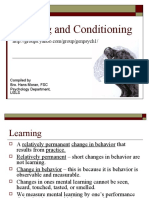 Chap 6 - Learning and Conditioning