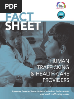 Sheet: Human Trafficking & Health Care Providers