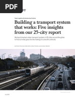 Building A Transport System That Works Five Insights From Our 25 City Report