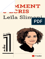 Comment Jécris by Leïla Slimani Éric Fottorino