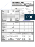 Personal Data Sheet - 2021