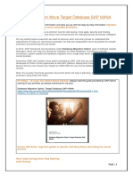 DMO With System Move - Target DB SAP HANA