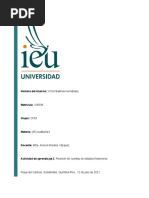 Actividad de Aprendizaje 2. Revisión de Cuentas de Estados Financieros