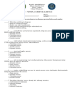 PE 10 - PRINCIPLES OF PHYSICAL FITNESS - Final Exam