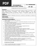 Procedimento Operacional Padrao Circulacao de Sala