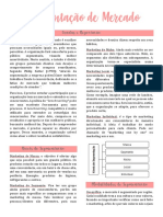 Segmentação de Mercado - Resumo