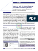 Comparative Assessment of Basic Life Support Knowledge