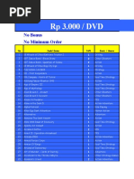 RP 3.000 / DVD: No Bonus No Minimum Order