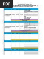 Calendarizacion Detallada Modular