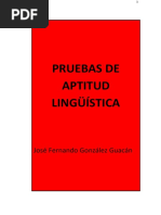 Pruebas de Aptitud Linguistica