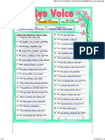 Ejercicio de Passive Voice Worksheet