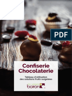 Tableau de Recettes Chocolaterie Sources Verger Boiron