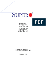 X9DBL-3 X9DBL-3F X9DBL-i X9DBL-iF: User'S Manual