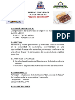 Bases Del Concurso de Platos Típicos 2021