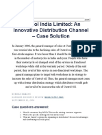 Castrol India Limited: An Innovative Distribution Channel - Case Solution