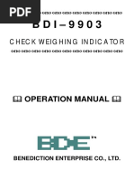 Check Weighing Indicator: Operation Manual