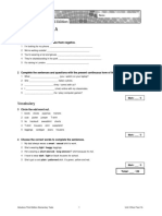 Unit 3 Short Test 1A: Grammar