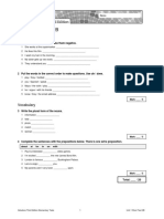 Unit 1 Short Test 2B: Grammar