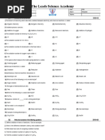 9th Chemistry Chapter 7 Half