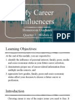 My Career Influencers: Homeroom Guidance Quarter 1 - Module 4