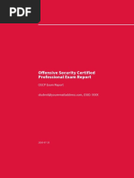 Offensive Security Certified Professional Exam Report