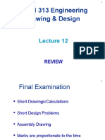 MECH 313 Engineering Drawing & Design: Review