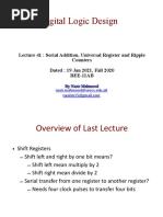 41 DLD Lec 41 Serial Addition, Ripple Counter Dated 19 Jan 2021 Lecture Slides