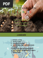 Impact of Gmo's On Biodiversity