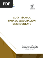 Guia Técnica para La Elaboración de Chocolate