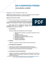 Informe Mantenimiento Motor Electrico Mezclador SAP 2