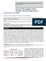 Bacteria Isolated From PUS Samples of The Bacteriological Profile and Anti-Biogram in A Secondary Care Unit