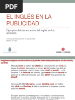 El Ingles en La Publicidad Enrique Yarza 18-5-16