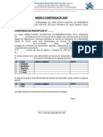 Constancia de Jass - Libro de Registro Calca