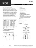 Dual Power MOSFET Driver Features: File Number Data Sheet April 1999