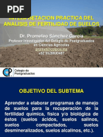 Tema 2. Interpretacion Del Analisis de Fertilidad de Suelos