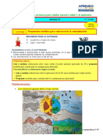 ACTIVIDAD DE APRENDIZAJE DE PERSONAL SOCIAL 3° Grado A (Contaminación)