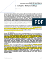 A Launder Design Method For Thickened Tailings: TG Fitton Fitton Tailings Consultants, Australia