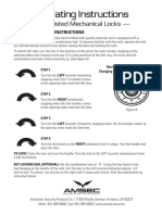 Operating Instructions: UL Listed Mechanical Locks