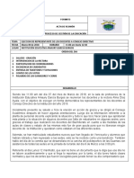 Acta Eleccion de Representante de Los Docentes A Consejo Directivo 2018