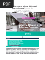 Diferencias Entre El Informe Clínico y El Informe ForenseTiempo de Lectura