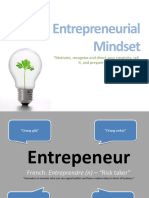 Entrepreneurial Mindset: "Motivate, Recognize and Direct Your Creativity, Sell It, and Prepare For The Competition"