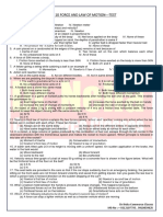 Class 9 Force and Law of Motion - Test