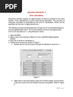 Laboratory Activity No. 3 Error Calculations