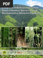 Estimation of Biomass and Carbon Stock of Bamboo