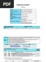 School of Business and Management: CHRIST (Deemed To Be University) Course Plan