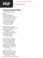 The Lady of Shalott (1832) by Alfred, Lord - Poetry Foundation