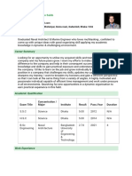 A. T. M Minhazur Rahman Sakib - CV From Teletalk Id